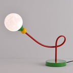 Lumendat Modern Art Deco Kids Iron PLA Moon Wired 1-Light Table Lamp For Study Lumendat
