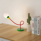 Lumendat Modern Art Deco Kids Iron PLA Moon Wired 1-Light Table Lamp For Study Lumendat