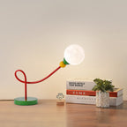 Lumendat Modern Art Deco Kids Iron PLA Moon Wired 1-Light Table Lamp For Study Lumendat