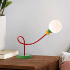 Lumendat Modern Art Deco Kids Iron PLA Moon Wired 1-Light Table Lamp For Study Lumendat