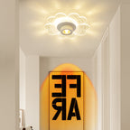 Contemporary Nordic Iron Aluminum Acrylic Flower Cloud Sunset Spotlight LED Flush Mount Ceiling Light For Hallway