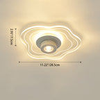 Contemporary Nordic Iron Aluminum Acrylic Flower Cloud Sunset Spotlight LED Flush Mount Ceiling Light For Hallway