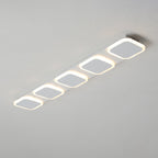 Modern Simplicity Iron Acrylic Square Round Strip LED Semi-Flush Mount Ceiling Light For Hallway