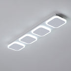 Modern Simplicity Iron Acrylic Square Round Strip LED Semi-Flush Mount Ceiling Light For Hallway
