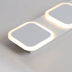Modern Simplicity Iron Acrylic Square Round Strip LED Semi-Flush Mount Ceiling Light For Hallway