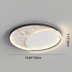 Contemporary Scandinavian Iron Acrylic Round Cloud Heart Moon LED Flush Mount Ceiling Light for Bedroom