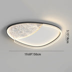 Contemporary Scandinavian Iron Acrylic Round Cloud Heart Moon LED Flush Mount Ceiling Light for Bedroom