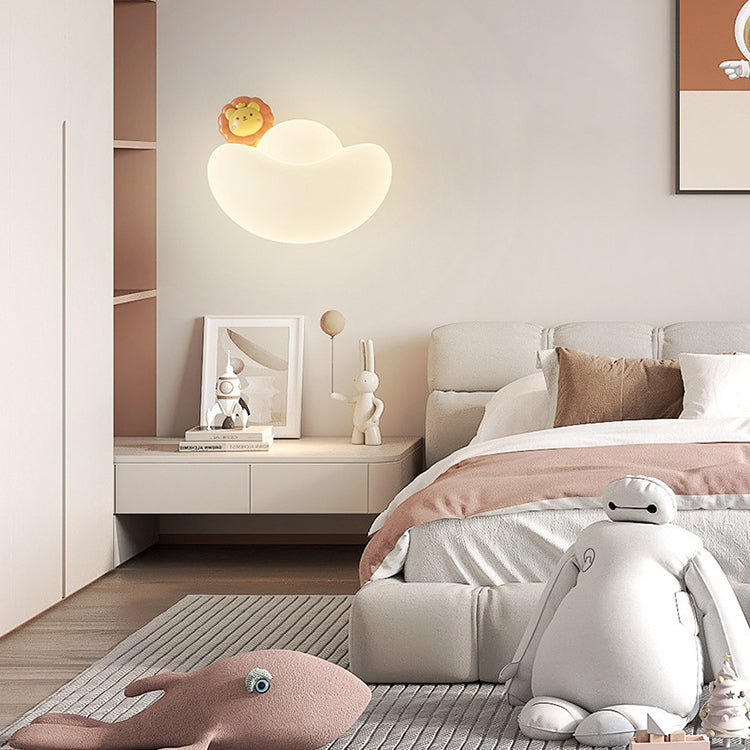 Lumendat Contemporary Creative Kids Iron PE Gold Bullion Animal Wealthy God LED Wall Sconce Lamp For Bedside Lumendat