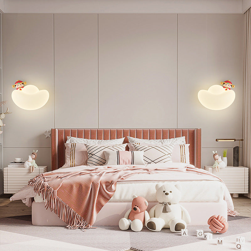 Lumendat Contemporary Creative Kids Iron PE Gold Bullion Animal Wealthy God LED Wall Sconce Lamp For Bedside Lumendat