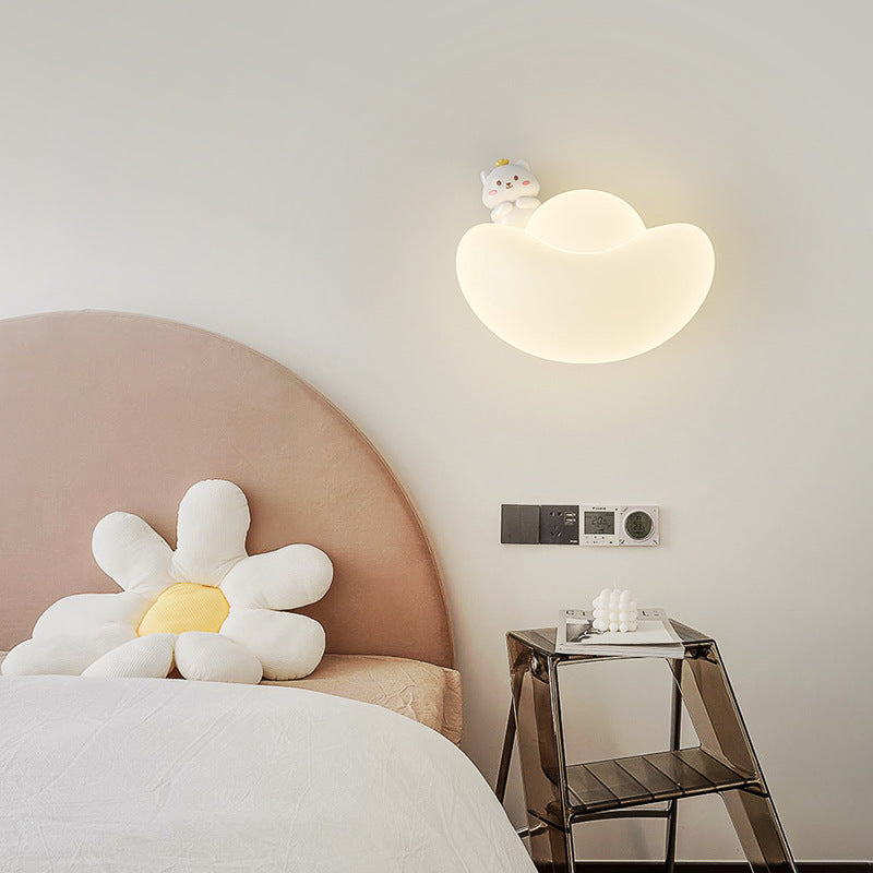 Lumendat Contemporary Creative Kids Iron PE Gold Bullion Animal Wealthy God LED Wall Sconce Lamp For Bedside Lumendat