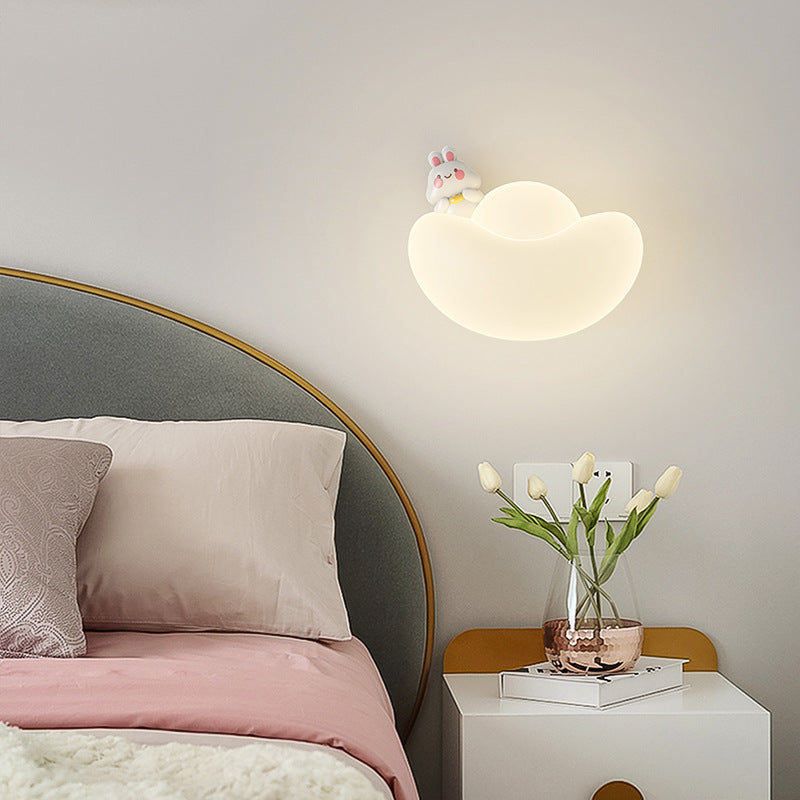 Lumendat Contemporary Creative Kids Iron PE Gold Bullion Animal Wealthy God LED Wall Sconce Lamp For Bedside Lumendat
