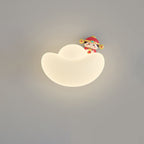 Lumendat Contemporary Creative Kids Iron PE Gold Bullion Animal Wealthy God LED Wall Sconce Lamp For Bedside Lumendat