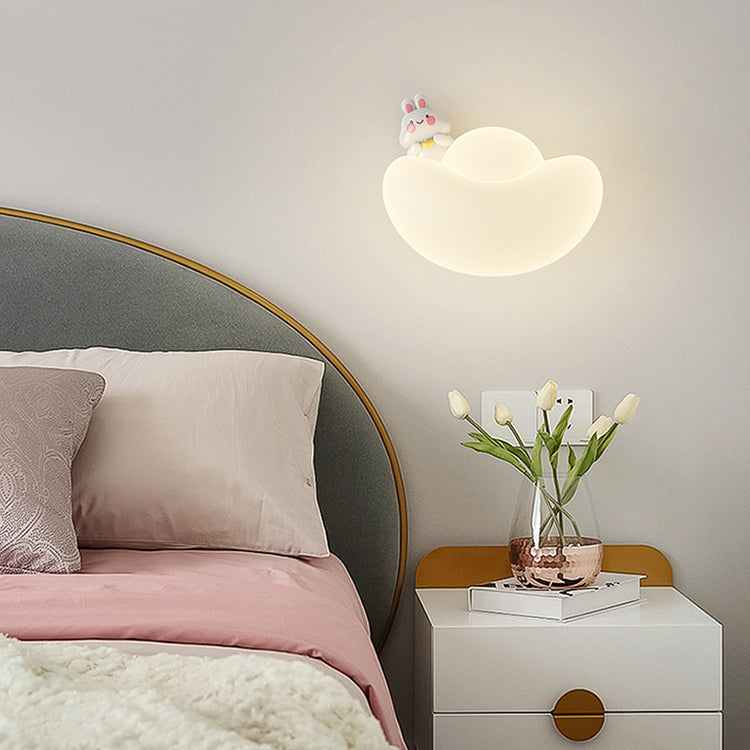 Lumendat Contemporary Creative Kids Iron PE Gold Bullion Animal Wealthy God LED Wall Sconce Lamp For Bedside Lumendat