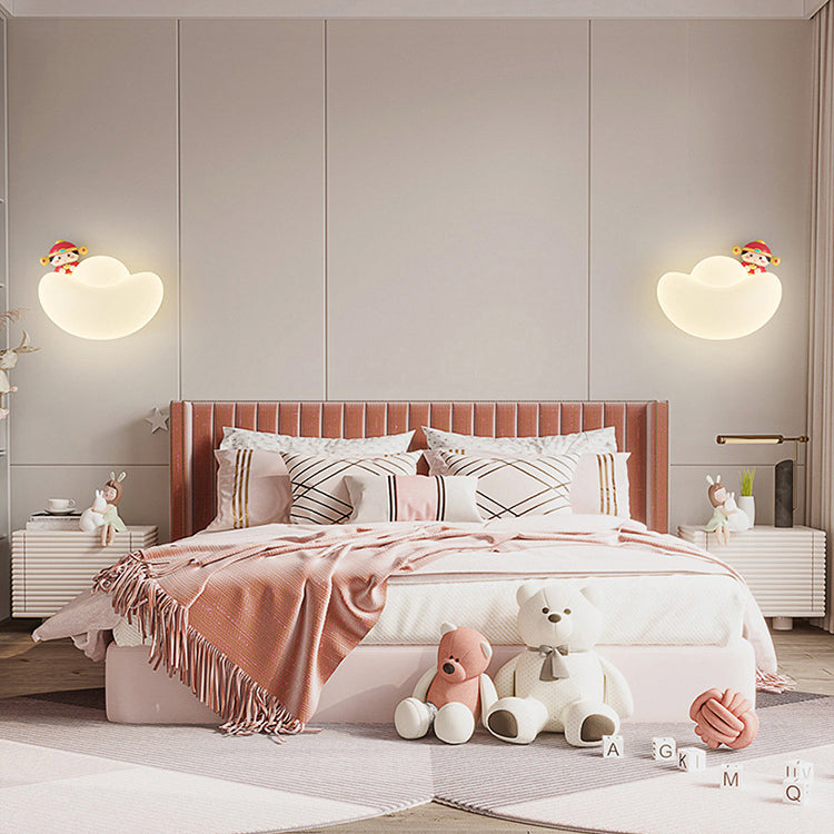 Lumendat Contemporary Creative Kids Iron PE Gold Bullion Animal Wealthy God LED Wall Sconce Lamp For Bedside Lumendat
