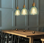 Contemporary Retro Metal Glass Frosted Dome Cap 1-light Pendant Light for Dining Room BulbSquare