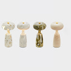 Traditional Japanese Rechargeable Marble Pattern Acrylic Column LED Table Lamp For Bedside Lumendat