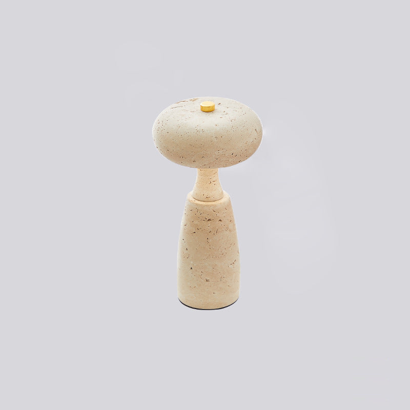 Traditional Japanese Rechargeable Marble Pattern Acrylic Column LED Table Lamp For Bedside Lumendat