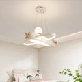 Lumendat Contemporary Creative Kids Aircraft Resin Metal Glass Acrylic LED Chandeliers For Bedroom Lumendat