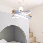 Lumendat Contemporary Creative Kids Aircraft Resin Metal Glass Acrylic LED Chandeliers For Bedroom Lumendat