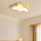 Contemporary Scandinavian Kids Cloud Iron Acrylic LED Flush Mount Ceiling Light For Bedroom