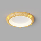 Contemporary Retro Kids Round Star Iron Acrylic LED Flush Mount Ceiling Light For Bedroom