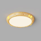 Contemporary Retro Kids Round Star Iron Acrylic LED Flush Mount Ceiling Light For Bedroom