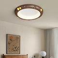 Contemporary Retro Kids Round Star Iron Acrylic LED Flush Mount Ceiling Light For Bedroom