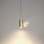 Contemporary Nordic Iron Aluminum Acrylic Cylinder Butterfly LED Pendant Light for Bedside