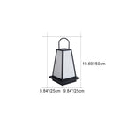 Traditional Japanese Solar Waterproof Stainless Steel Acrylic Trapezoidal Honeycombed Lantern LED Outdoor Light Landscape Lighting For Garden Lumendat