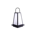 Traditional Japanese Solar Waterproof Stainless Steel Acrylic Trapezoidal Honeycombed Lantern LED Outdoor Light Landscape Lighting For Garden Lumendat