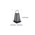 Traditional Japanese Solar Waterproof Stainless Steel Acrylic Trapezoidal Honeycombed Lantern LED Outdoor Light Landscape Lighting For Garden Lumendat