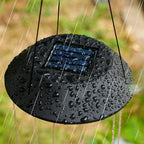 Contemporary Boho Solar Waterproof ABS Metal Moon Sun Star Decoration Wind Chime Hanging LED Outdoor Light Landscape Lighting For Outdoor Patio Lumendat