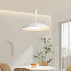 Traditional French Resin PE Wood Hardware Dome Flying Saucer LED Pendant Light For Dining Room