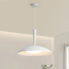 Traditional French Resin PE Wood Hardware Dome Flying Saucer LED Pendant Light For Dining Room