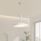 Traditional French Resin PE Wood Hardware Dome Flying Saucer LED Pendant Light For Dining Room
