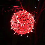 Modern Art Deco Waterproof Pvc Hanging Ball Decoration LED Outdoor Pendant Light Outdoor Light for Garden Lumendat