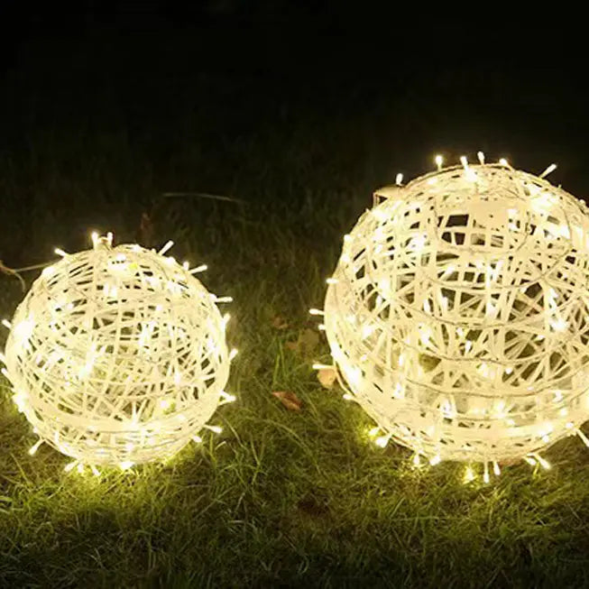 Modern Art Deco Waterproof Pvc Hanging Ball Decoration LED Outdoor Pendant Light Outdoor Light for Garden Lumendat