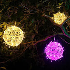 Modern Art Deco Waterproof Pvc Hanging Ball Decoration LED Outdoor Pendant Light Outdoor Light for Garden Lumendat