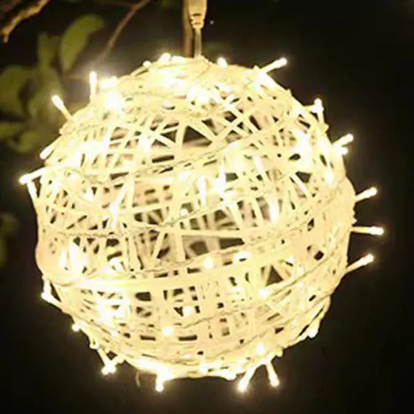 Modern Art Deco Waterproof Pvc Hanging Ball Decoration LED Outdoor Pendant Light Outdoor Light for Garden Lumendat
