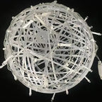 Modern Art Deco Waterproof Pvc Hanging Ball Decoration LED Outdoor Pendant Light Outdoor Light for Garden Lumendat