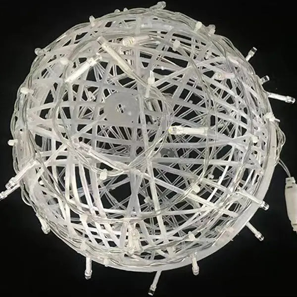 Modern Art Deco Waterproof Pvc Hanging Ball Decoration LED Outdoor Pendant Light Outdoor Light for Garden Lumendat