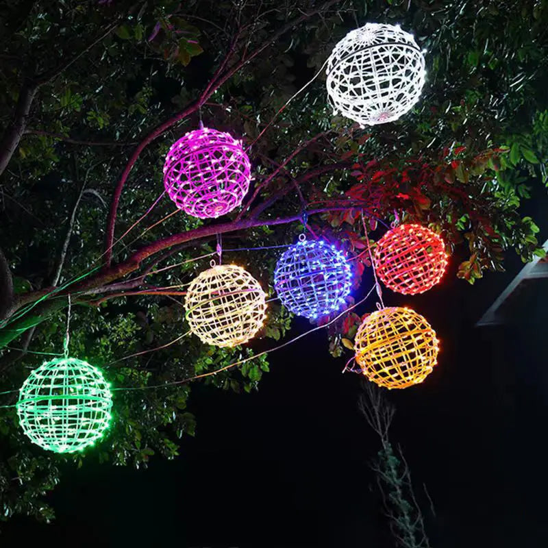 Modern Art Deco Waterproof Pvc Hanging Ball Decoration LED Outdoor Pendant Light Outdoor Light for Garden modern luxury light