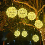 Modern Art Deco Waterproof Pvc Hanging Ball Decoration LED Outdoor Pendant Light Outdoor Light for Garden Lumendat