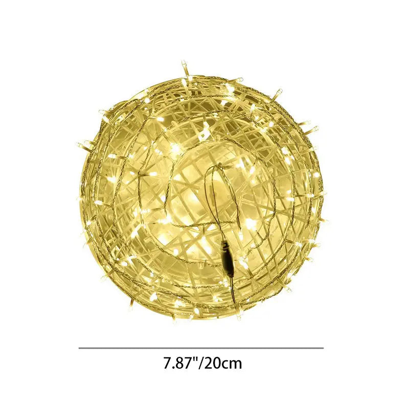 Modern Art Deco Waterproof Pvc Hanging Ball Decoration LED Outdoor Pendant Light Outdoor Light for Garden Lumendat