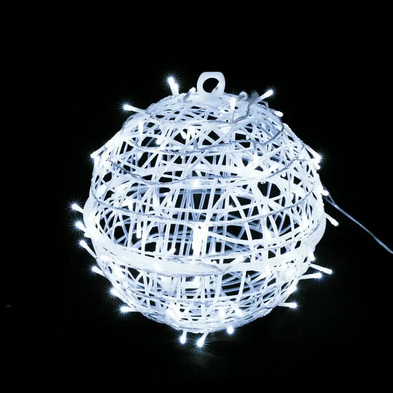 Modern Art Deco Waterproof Pvc Hanging Ball Decoration LED Outdoor Pendant Light Outdoor Light for Garden Lumendat