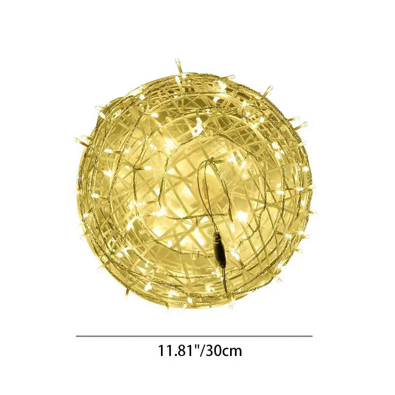 Modern Art Deco Waterproof Pvc Hanging Ball Decoration LED Outdoor Pendant Light Outdoor Light for Garden Lumendat