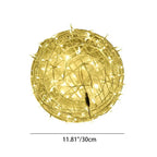 Modern Art Deco Waterproof Pvc Hanging Ball Decoration LED Outdoor Pendant Light Outdoor Light for Garden Lumendat