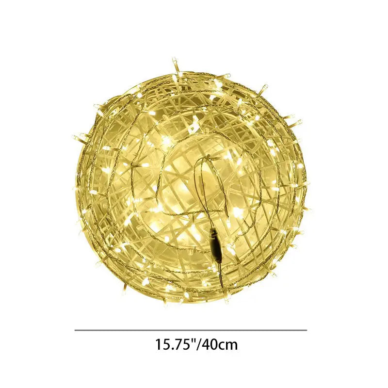 Modern Art Deco Waterproof Pvc Hanging Ball Decoration LED Outdoor Pendant Light Outdoor Light for Garden Lumendat