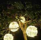 Modern Art Deco Waterproof Pvc Hanging Ball Decoration LED Outdoor Pendant Light Outdoor Light for Garden Lumendat