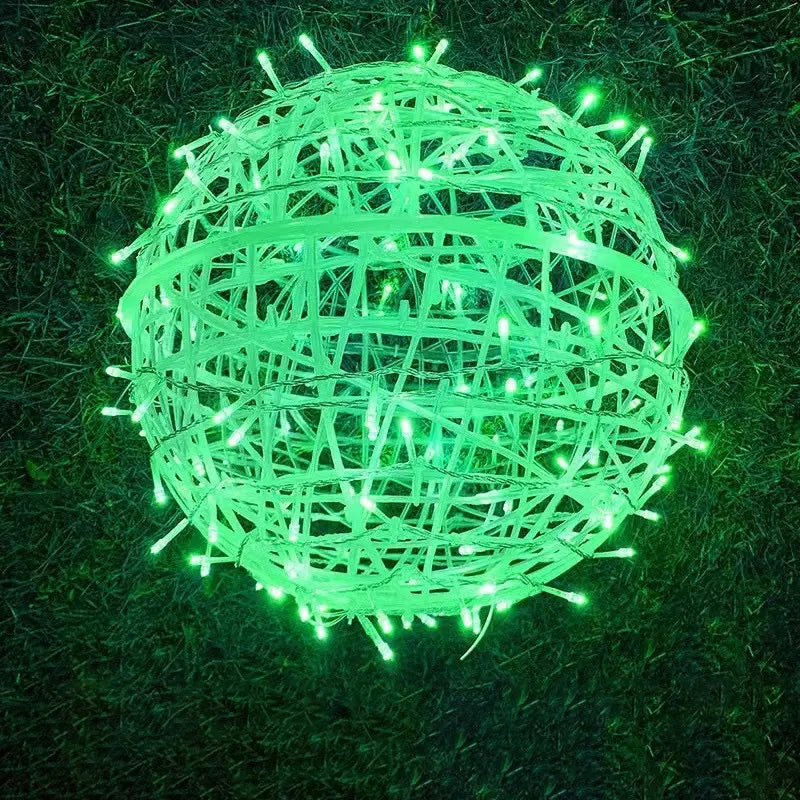 Modern Art Deco Waterproof Pvc Hanging Ball Decoration LED Outdoor Pendant Light Outdoor Light for Garden Lumendat
